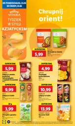 Gazetka promocyjna Lidl - GAZETKA - Gazetka - ważna od 25.06 do 25.06.2025 - strona 22 - produkty: Orzeszki, Chipsy, Kaki, Chrupki, Lion, Pringles, Vegeta, Groch, Lay’s, Fa