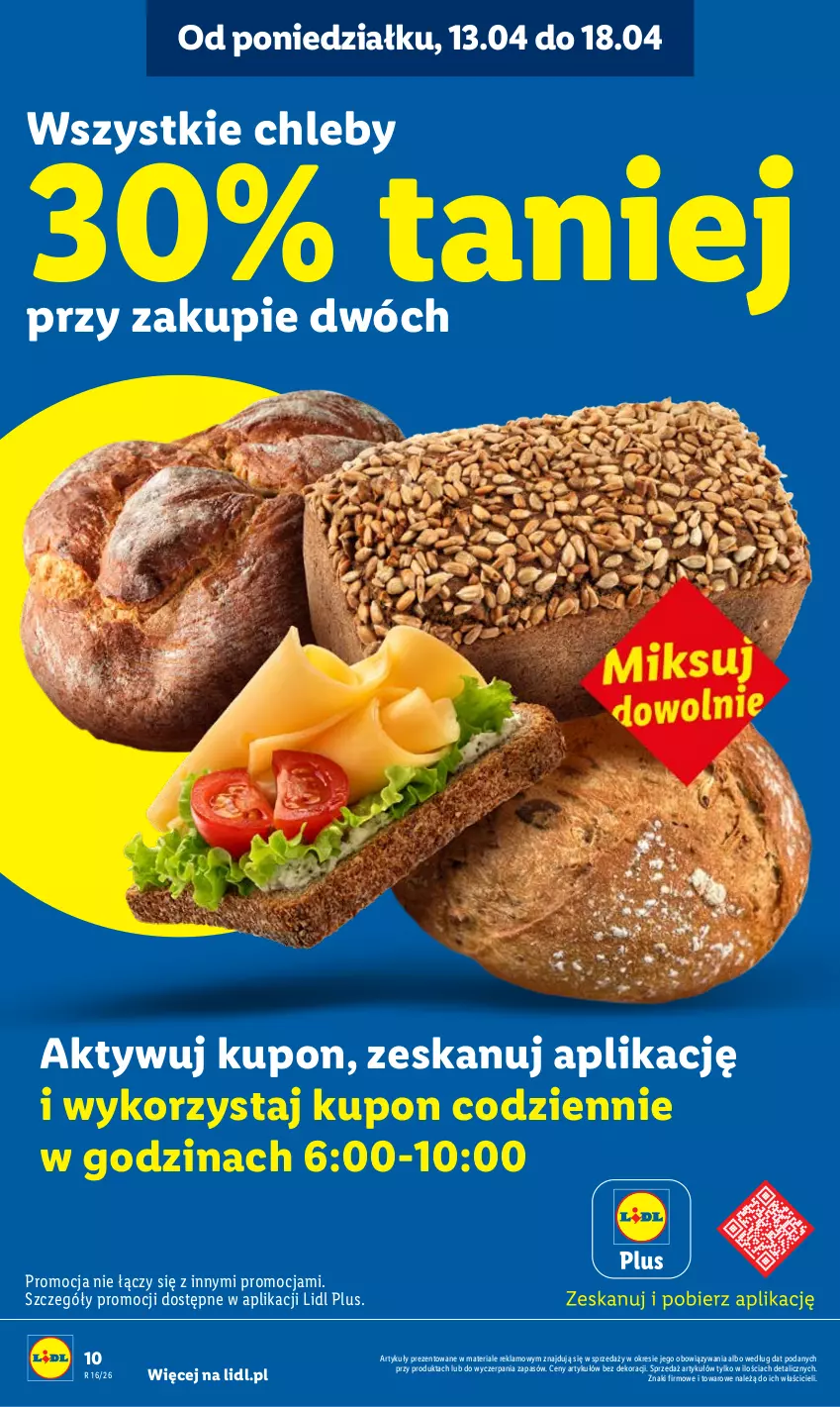 Gazetka promocyjna Lidl - Gazetka ważna od 13.04 do 15.04 - ważna 13.04 do 15.04.2026 - strona 10 - produkty: Chleb