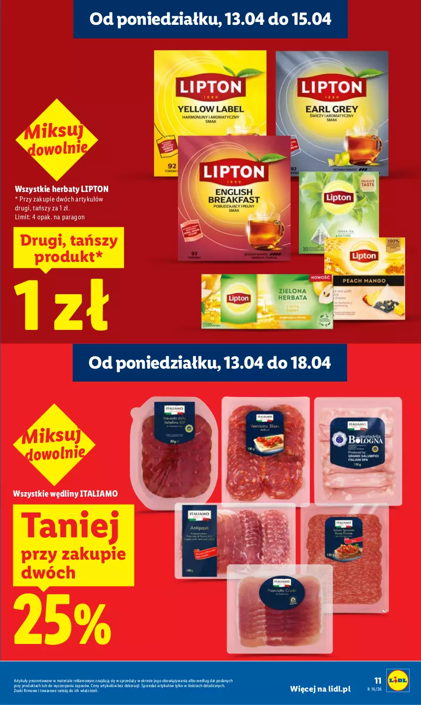 Gazetka promocyjna Lidl - Gazetka ważna od 13.04 do 15.04 - ważna 13.04 do 15.04.2026 - strona 11 - produkty: Lipton
