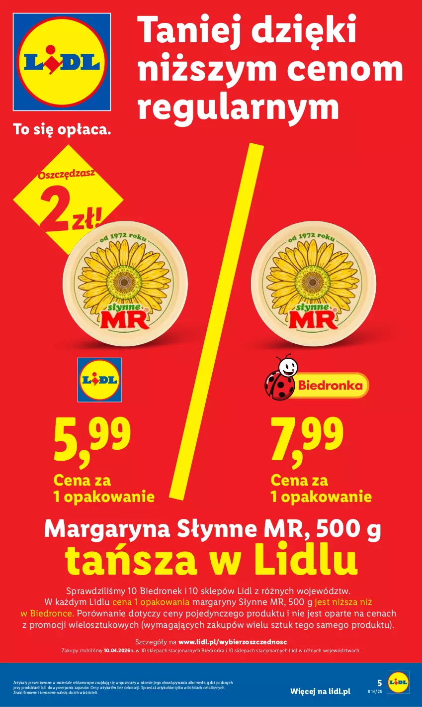 Gazetka promocyjna Lidl - Gazetka ważna od 13.04 do 15.04 - ważna 13.04 do 15.04.2026 - strona 5 - produkty: Dron, Margaryna, Por, Słynne