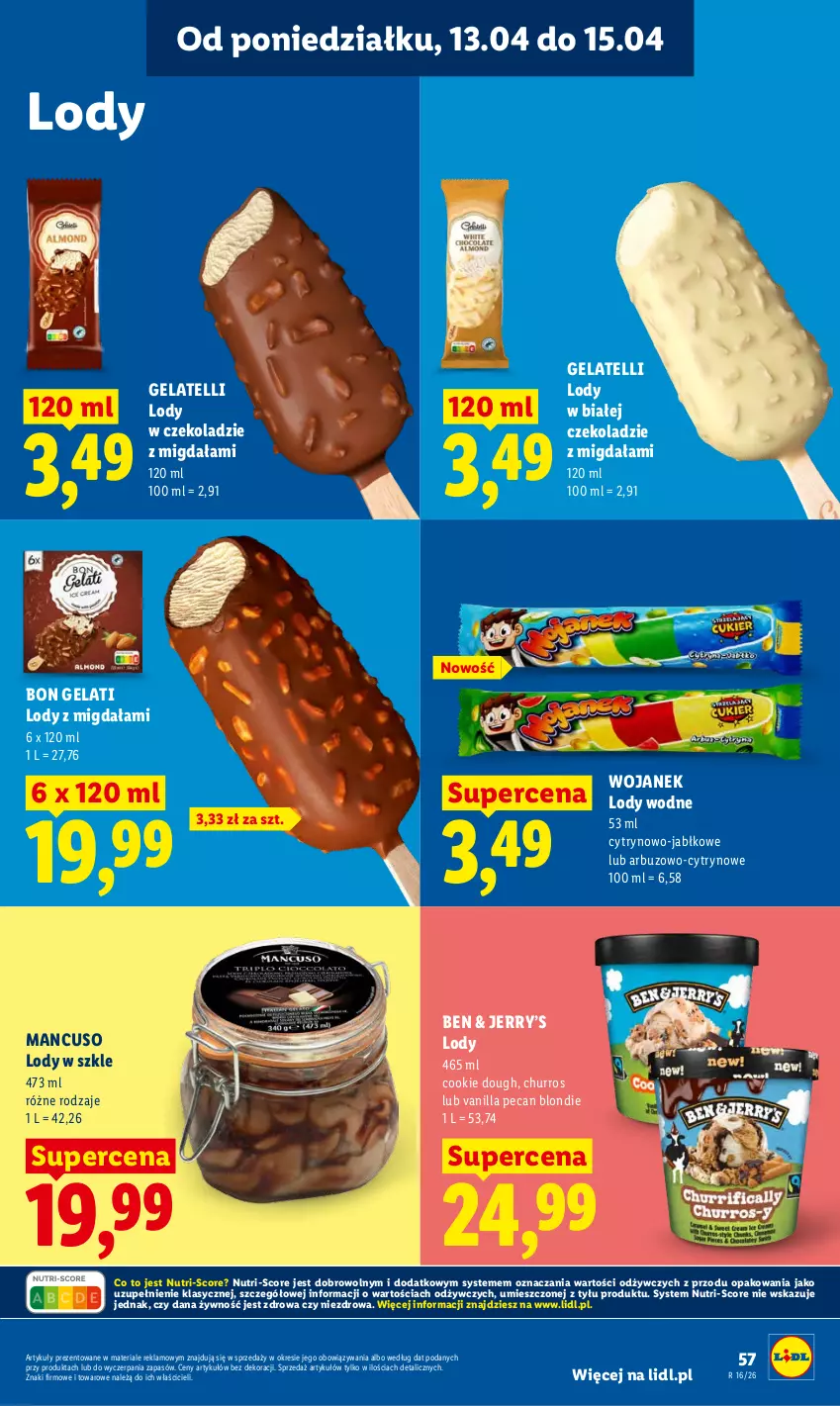 Gazetka promocyjna Lidl - Gazetka ważna od 13.04 do 15.04 - ważna 13.04 do 15.04.2026 - strona 61 - produkty: Arbuz, Lody