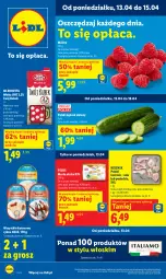 Gazetka promocyjna Lidl - Gazetka ważna od 13.04 do 15.04 - Gazetka - ważna od 15.04 do 15.04.2026 - strona 1 - produkty: Kurczak, Ser, Ogórek, Mlekovita, Pilos, Maliny, Kubek, Masło, Mleko