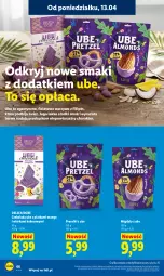 Gazetka promocyjna Lidl - Gazetka ważna od 13.04 do 15.04 - Gazetka - ważna od 15.04 do 15.04.2026 - strona 72 - produkty: Gra, Migdały, Czekolada, Precelki, Mango, Kokos, Grafika