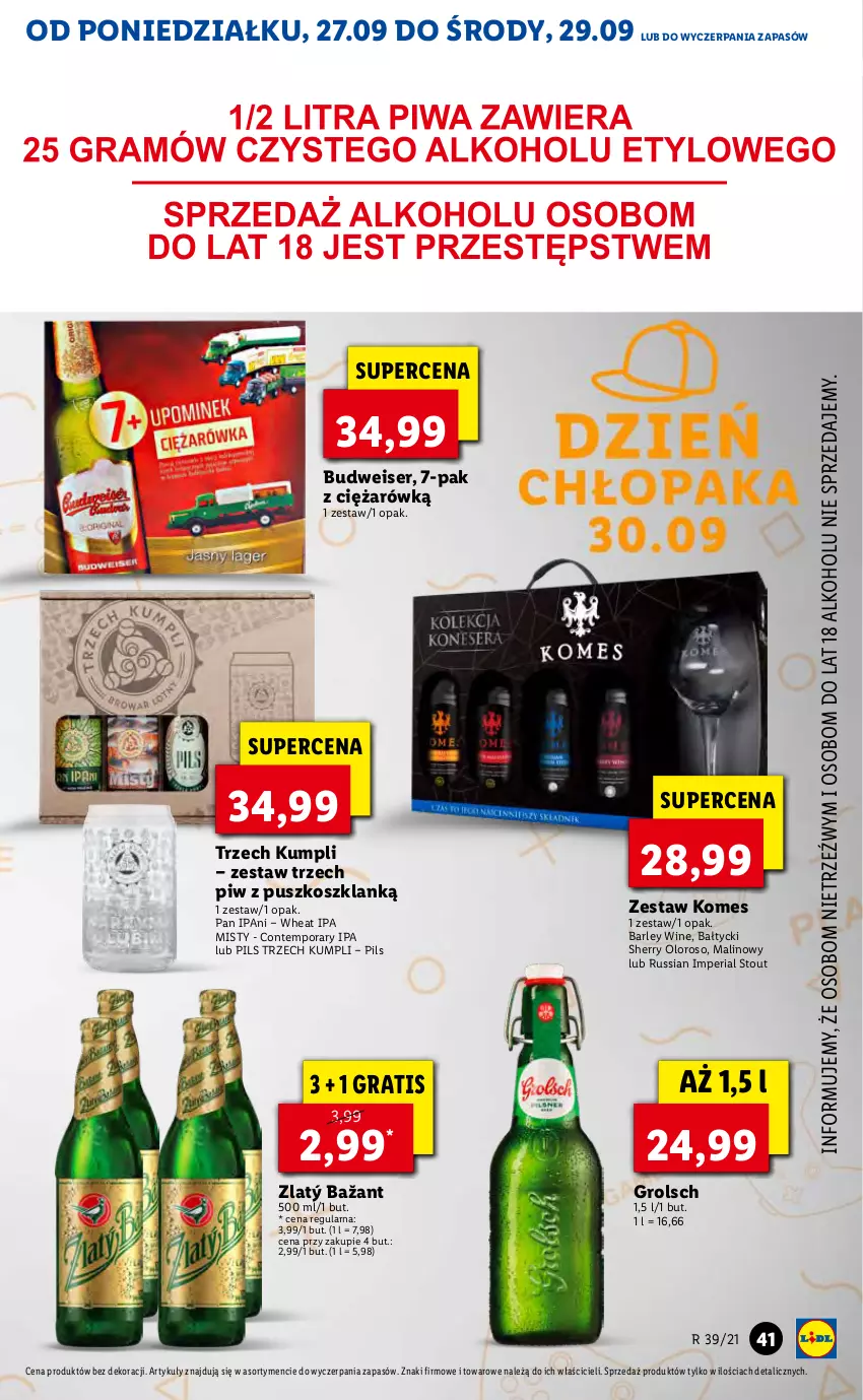 Gazetka promocyjna Lidl - GAZETKA - ważna 27.09 do 29.09.2021 - strona 41 - produkty: Gra, Kosz, Por, Ser