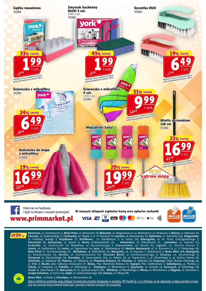 Gazetka promocyjna Prim Market - ważna 07.03 do 13.03.2024 - strona 16 - produkty: Fa, Jednorożec, Kisiel, Koc, Malm, Miotła, Mop, Mysz, Ogród, Olej, Papier, Piątnica, Róża, Salsa, Sok, Sokół, Stock, Szczotka