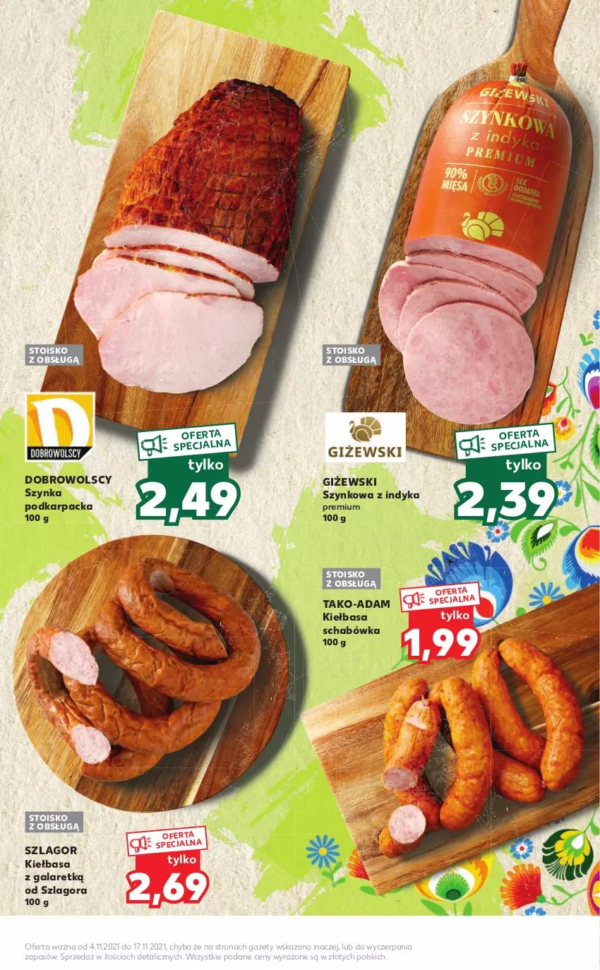 Gazetka promocyjna Kaufland - Tasty ™ - ważna 04.11 do 17.11.2021 - strona 3 - produkty: Gala, Karp, Kiełbasa, Szynka