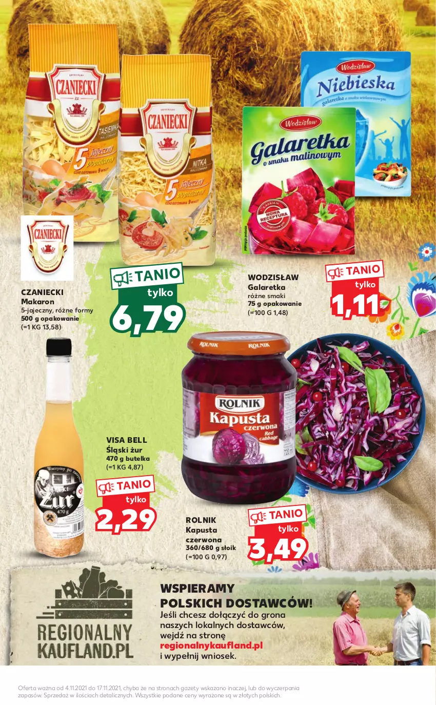 Gazetka promocyjna Kaufland - Tasty ™ - ważna 04.11 do 17.11.2021 - strona 5 - produkty: Bell, Gala, Galaretka, Makaron, Rolnik