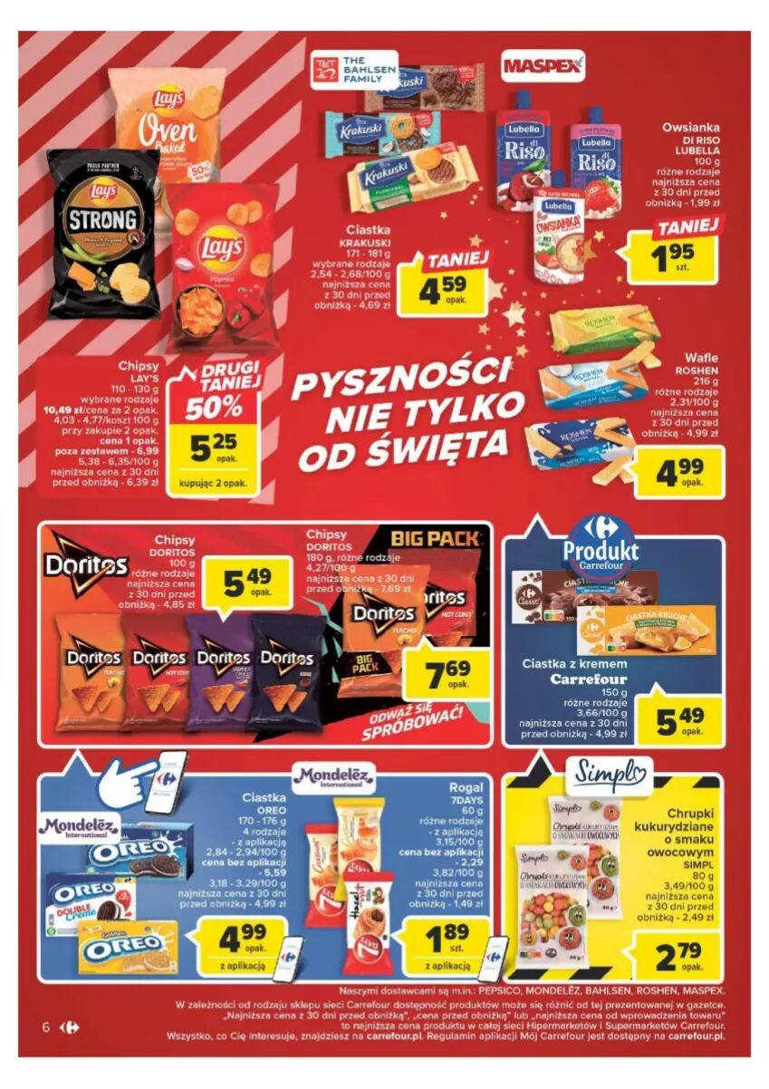 Gazetka promocyjna Carrefour - ważna 21.11 do 02.12.2023 - strona 37 - produkty: Chrupki, Ciastka, Fa, Por