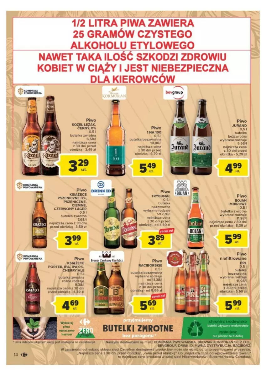 Gazetka promocyjna Carrefour - ważna 21.11 do 02.12.2023 - strona 8 - produkty: Gra, Kozel, Piec, Piwa, Piwo, Por