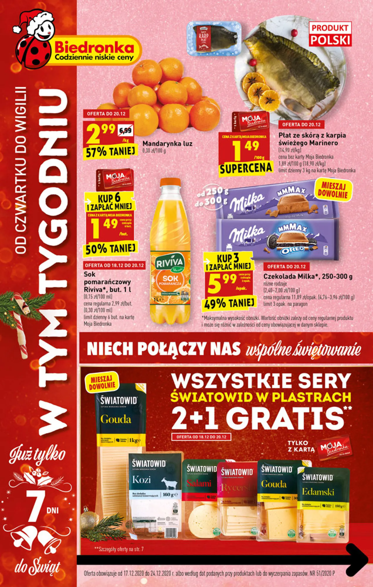 Gazetka promocyjna Biedronka - Święta - ważna 17.12 do 24.12.2020 - strona 1