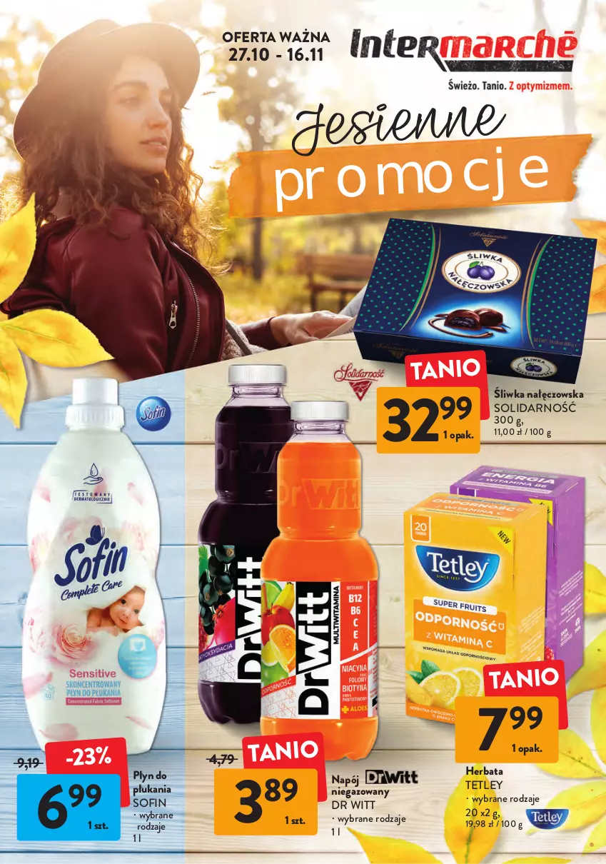 Gazetka promocyjna Intermarche - Gazetka Intermarche - ważna 27.11 do 16.12.2022 - strona 1 - produkty: Herbata, Napój, Napój niegazowany, Płyn do płukania, Tetley