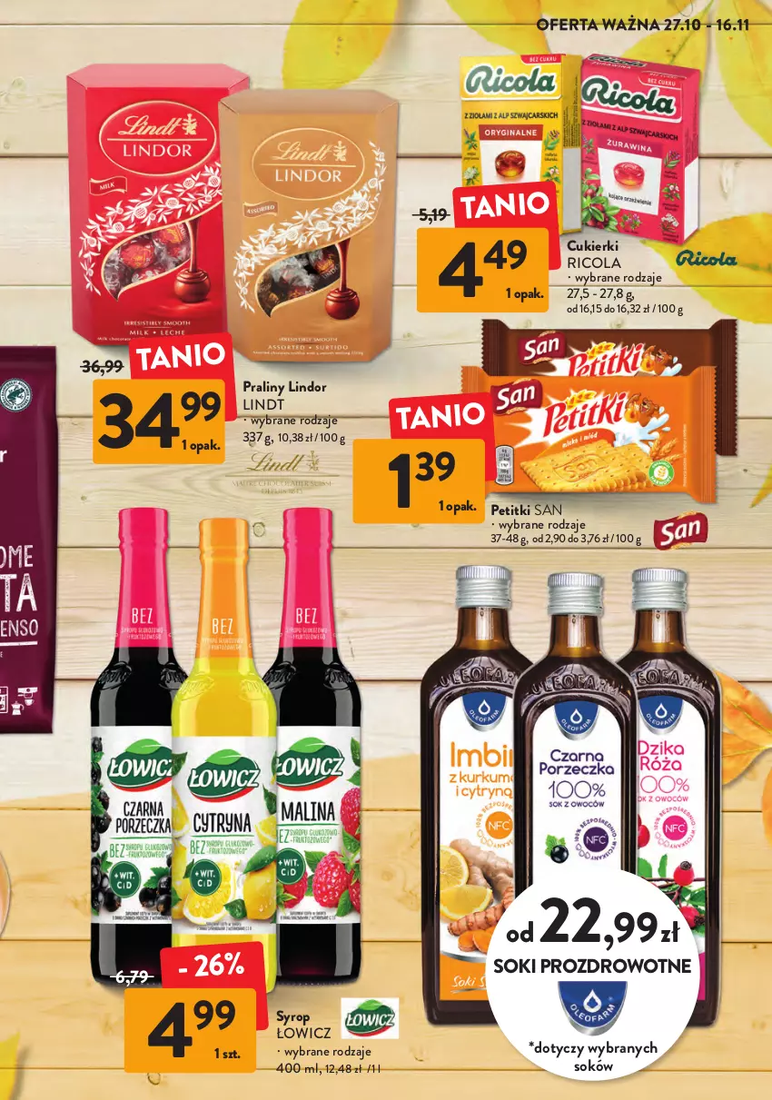 Gazetka promocyjna Intermarche - Gazetka Intermarche - ważna 27.11 do 16.12.2022 - strona 3 - produkty: Cukier, Cukierki, Dallmayr, Dżem, Herbata, Kawa, Kawa mielona, Kawa ziarnista, Konfitura, Lindor, Lindt, Praliny, Sok, Syrop