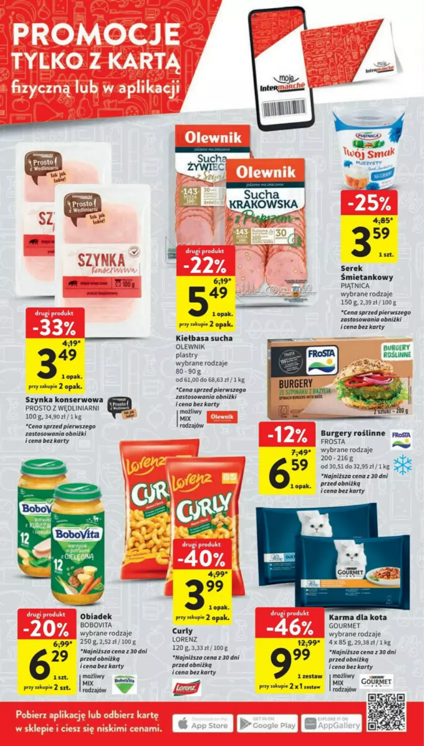 Gazetka promocyjna Intermarche - ważna 24.08 do 30.08.2023 - strona 37 - produkty: Burger, Fa, Frosta, Kiełbasa, Olewnik, Piątnica, Ser, Serek, Szynka, Szynka konserwowa