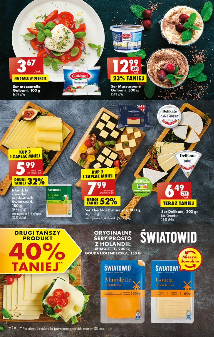 Gazetka promocyjna Biedronka - Gazetka - Biedronka.pl - ważna 26.12 do 31.12.2022 - strona 20 - produkty: Brie, Galbani, Mascarpone, Ser