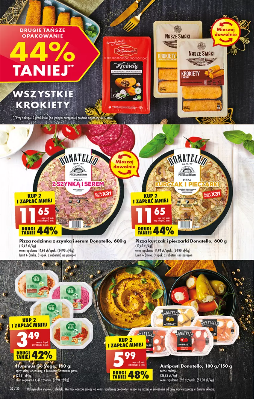 Gazetka promocyjna Biedronka - Gazetka - Biedronka.pl - ważna 26.12 do 31.12.2022 - strona 22 - produkty: Inka, Krokiety, Kurczak, Pesto, Piec, Pizza, Robot, Ser, Sok