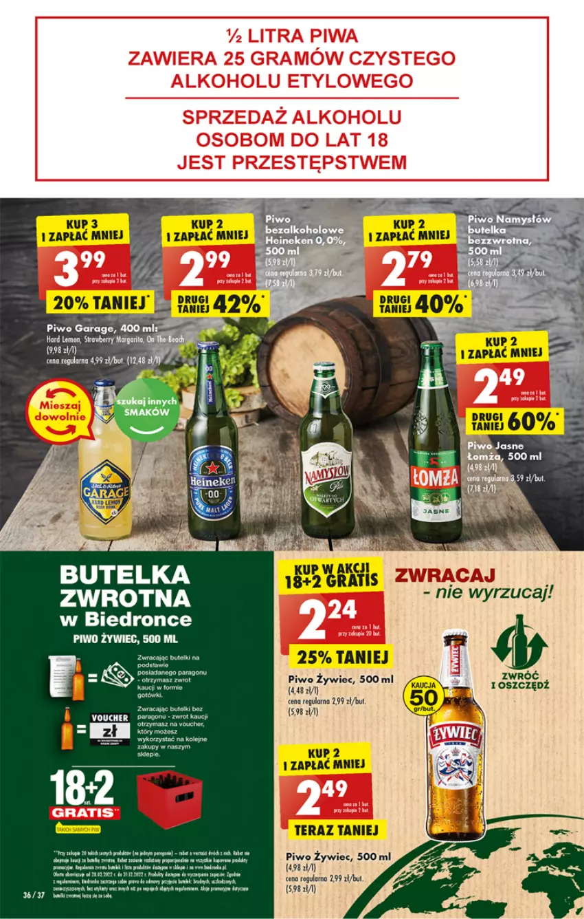 Gazetka promocyjna Biedronka - Gazetka - Biedronka.pl - ważna 26.12 do 31.12.2022 - strona 36 - produkty: Dron, Fa, Koc, Piwo, Por, Tera