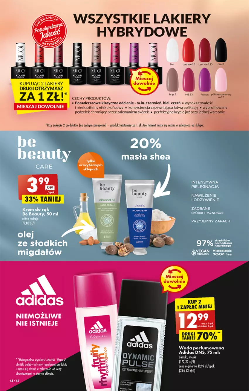 Gazetka promocyjna Biedronka - Gazetka - Biedronka.pl - ważna 26.12 do 31.12.2022 - strona 44 - produkty: Adidas, Fa, Koc, Lakier, LG, Perfum, Sok, Woda, Woda perfumowana