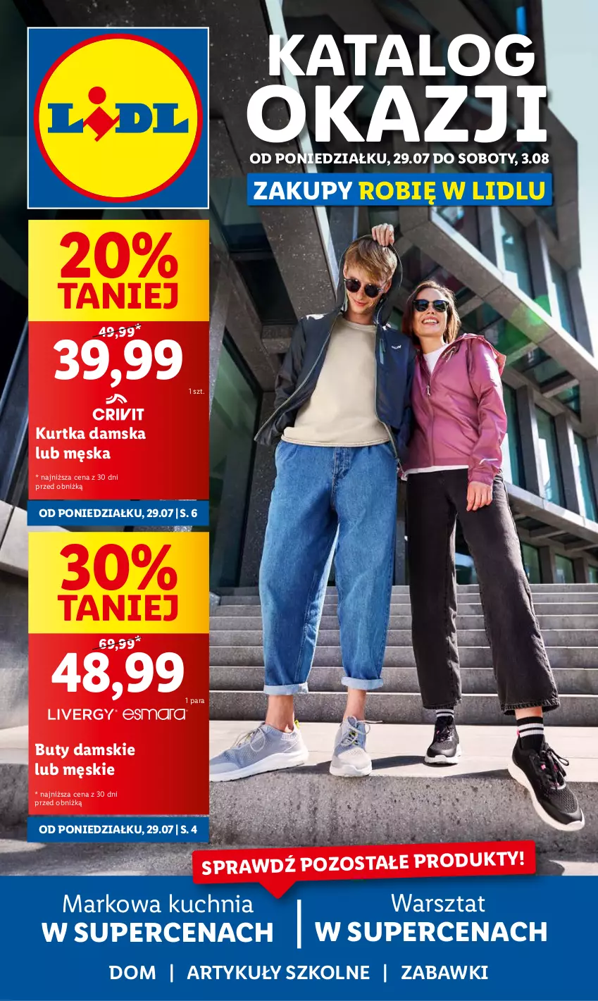 Gazetka promocyjna Lidl - GAZETKA - ważna 29.07 do 03.08.2024 - strona 1 - produkty: Buty, Kuchnia, Kurtka