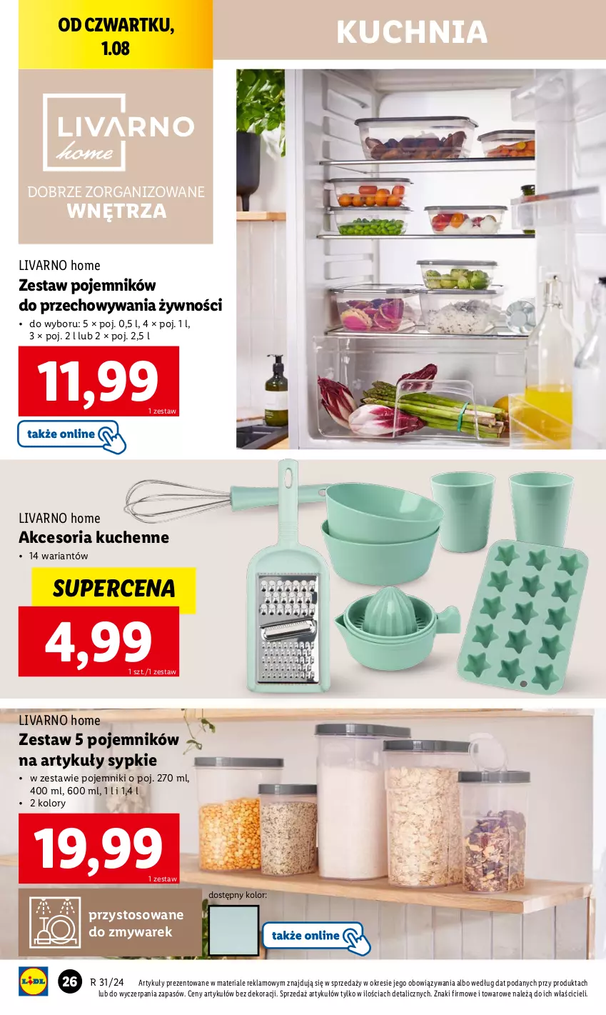 Gazetka promocyjna Lidl - GAZETKA - ważna 29.07 do 03.08.2024 - strona 28 - produkty: Ivar, Kuchnia, Pojemnik