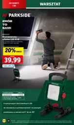 Gazetka promocyjna Lidl - GAZETKA - Gazetka - ważna od 03.08 do 03.08.2024 - strona 38 - produkty: Piec, Parkside, Rum, Przewód, Reflektor LED, Reflektor, Akumulator