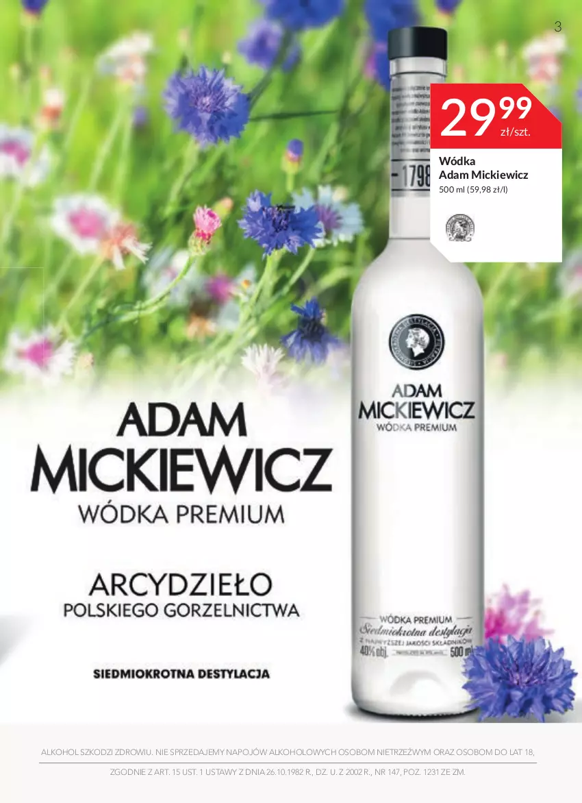 Gazetka promocyjna Stokrotka - Oferta alkoholowa - ważna 28.04 do 25.05.2022 - strona 3 - produkty: Wódka