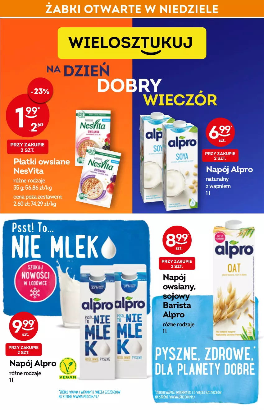 Gazetka promocyjna Żabka - ważna 16.03 do 22.03.2022 - strona 13 - produkty: Alpro, Napój, Płatki owsiane