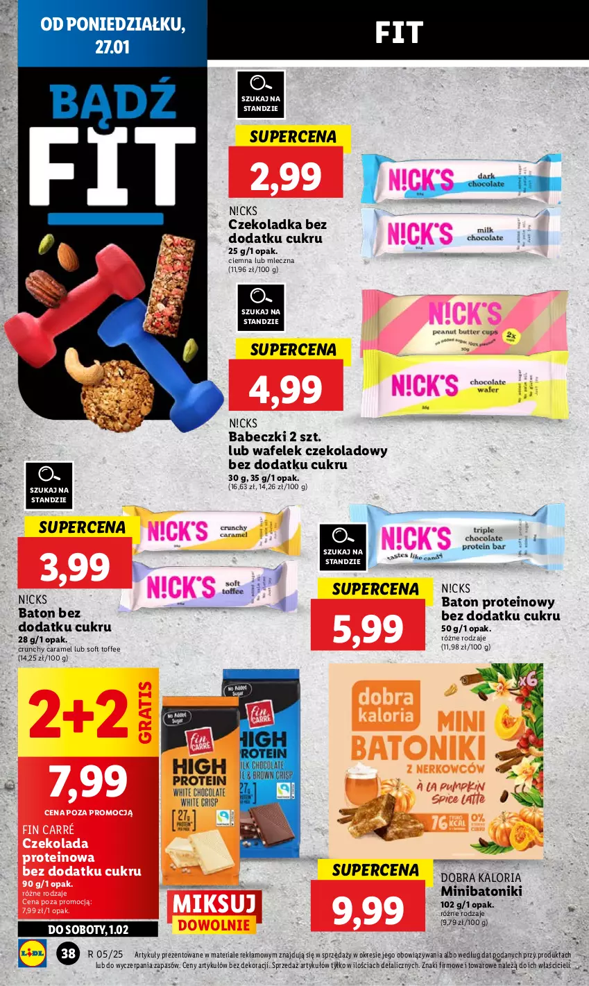 Gazetka promocyjna Lidl - GAZETKA - ważna 27.01 do 29.01.2025 - strona 40 - produkty: Babeczki, Baton, Czekolada, Gra, Tonik, Wafelek