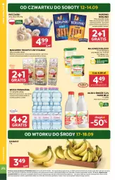 Gazetka promocyjna Stokrotka - Supermarket - Gazetka - ważna od 18.09 do 18.09.2024 - strona 4 - produkty: Piec, Majonez, Banany, Makaron, Warzywa, Por, Gra, Parówki, Primavera, Farm Milk, Prima, Owoce, Woda, Olma, Berlinki, Mięso, Mleko, Fa