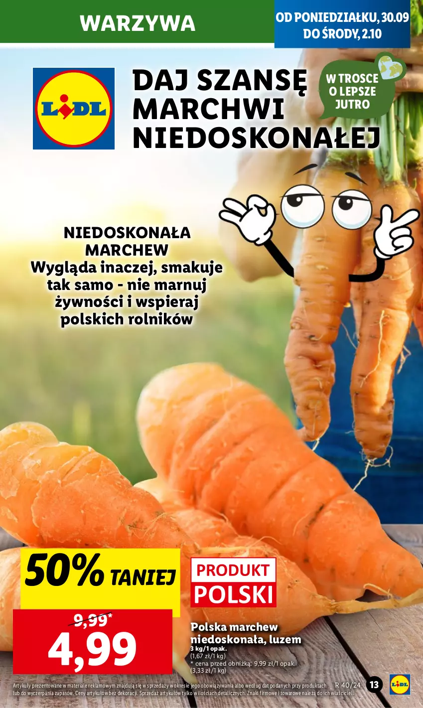 Gazetka promocyjna Lidl - GAZETKA - ważna 30.09 do 02.10.2024 - strona 17 - produkty: Rolnik, Warzywa