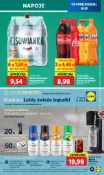 Gazetka promocyjna Lidl - GAZETKA - Gazetka - ważna od 02.10 do 02.10.2024 - strona 49 - produkty: Coca-Cola, Napoje, Syrop, Fanta, Woda mineralna, Woda, Sprite, Cisowianka, Fa