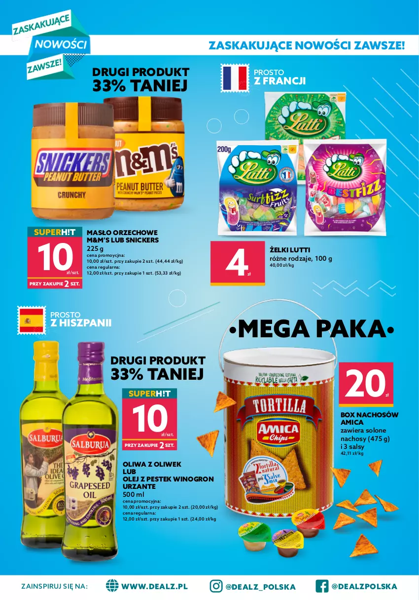 Gazetka promocyjna Dealz - Nowa Gazetka Dealz! - sprawdź ofertę - ważna 06.09 do 12.09.2021 - strona 6 - produkty: Amica, Masło, Masło orzechowe, Olej, Oliwa z oliwek, Snickers, Stek, Wino