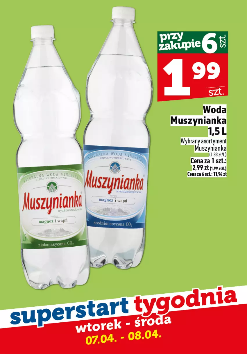 Gazetka promocyjna Topaz - Gazetka - ważna 07.04 do 08.04.2026 - strona 5 - produkty: Mus, Muszynianka, Woda