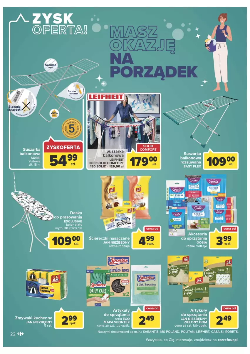 Gazetka promocyjna Carrefour - Gazetka Carrefour - ważna 15.03 do 26.03.2022 - strona 22 - produkty: Jan Niezbędny, Ser, Zmywaki kuchenne