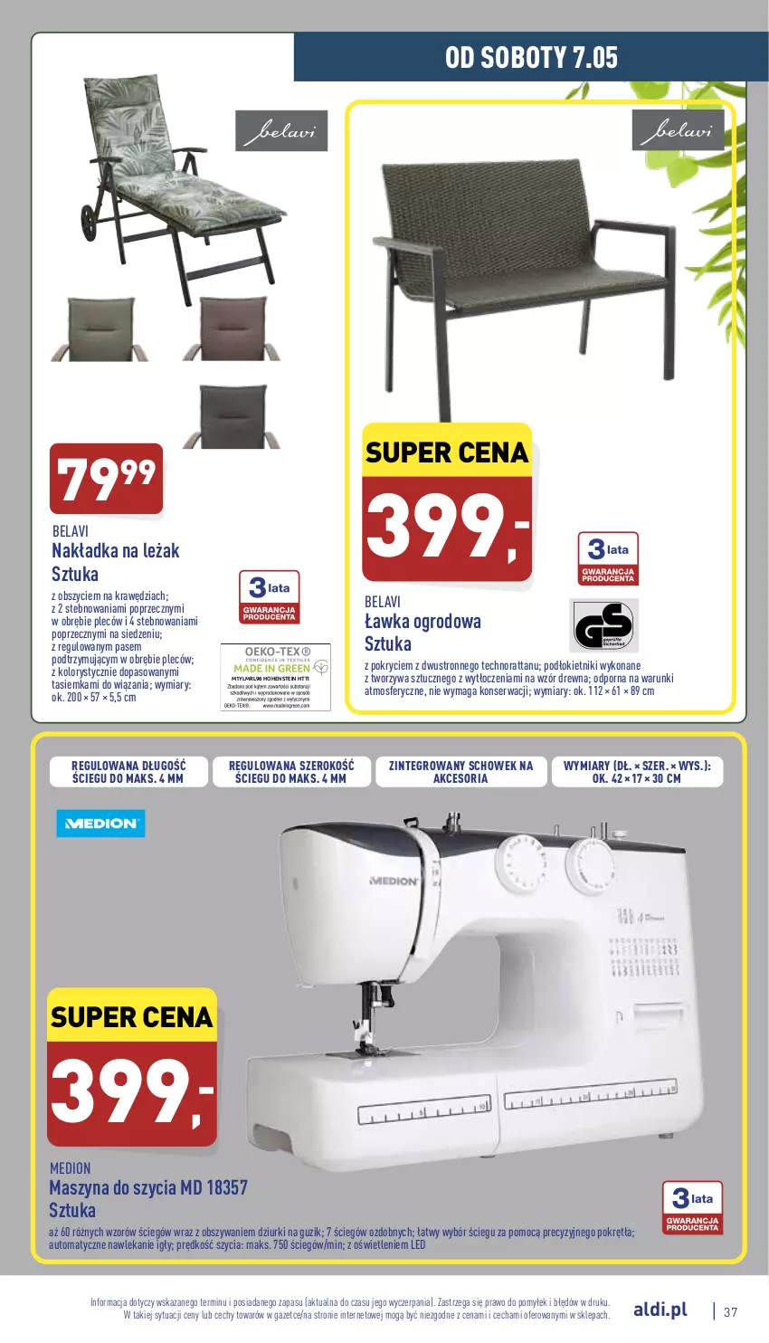 Gazetka promocyjna Aldi - Pełny katalog - ważna 02.05 do 07.05.2022 - strona 37 - produkty: Por, Ser, Szyna