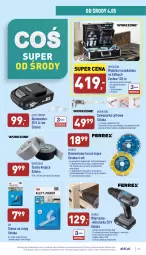 Gazetka promocyjna Aldi - Pełny katalog - Gazetka - ważna od 07.05 do 07.05.2022 - strona 29 - produkty: Teleskop, Miarka, Walizka, Klej, Tarka, Wkręt, Tarcza tnąca, Wkrętarka, Akumulator