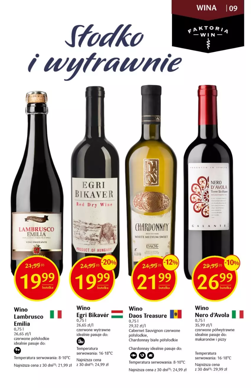 Gazetka promocyjna Delikatesy Centrum - DeliBarek DC30/31 - ważna 03.08 do 16.08.2023 - strona 9 - produkty: Cabernet Sauvignon, Chardonnay, Makaron, Ser, Wino