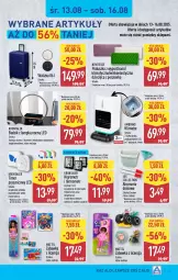 Gazetka promocyjna Aldi - Artykuły przemysłowe i tekstylia - Gazetka - ważna od 16.08 do 16.08.2025 - strona 3 - produkty: Termometr, Budzik, Walizka, Zabawka, Warka, Mattel, Dzieci, Poduszka, LG