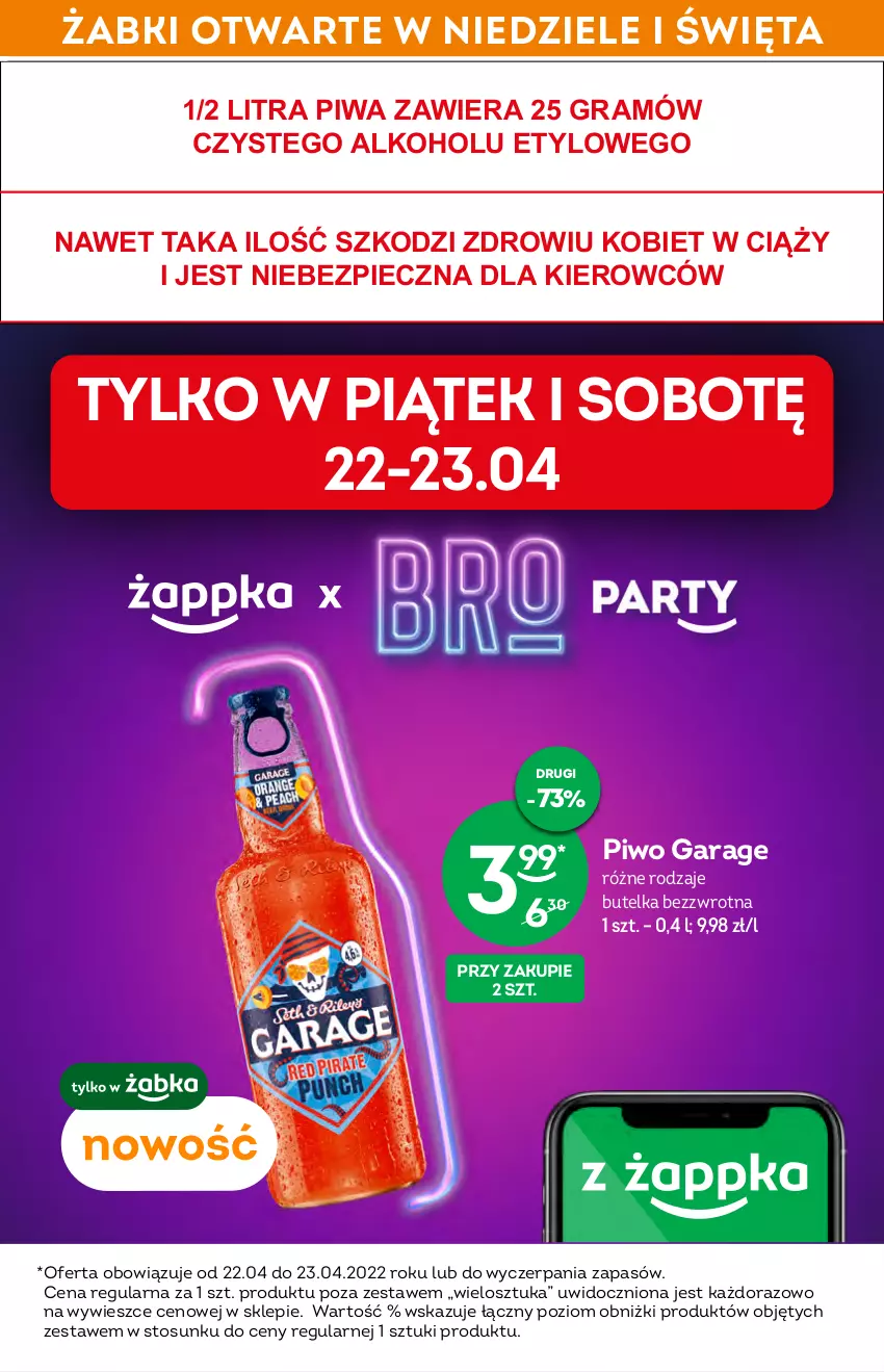 Gazetka promocyjna Żabka - ważna 20.04 do 26.04.2022 - strona 19 - produkty: Gra, Piec, Piwa, Piwo