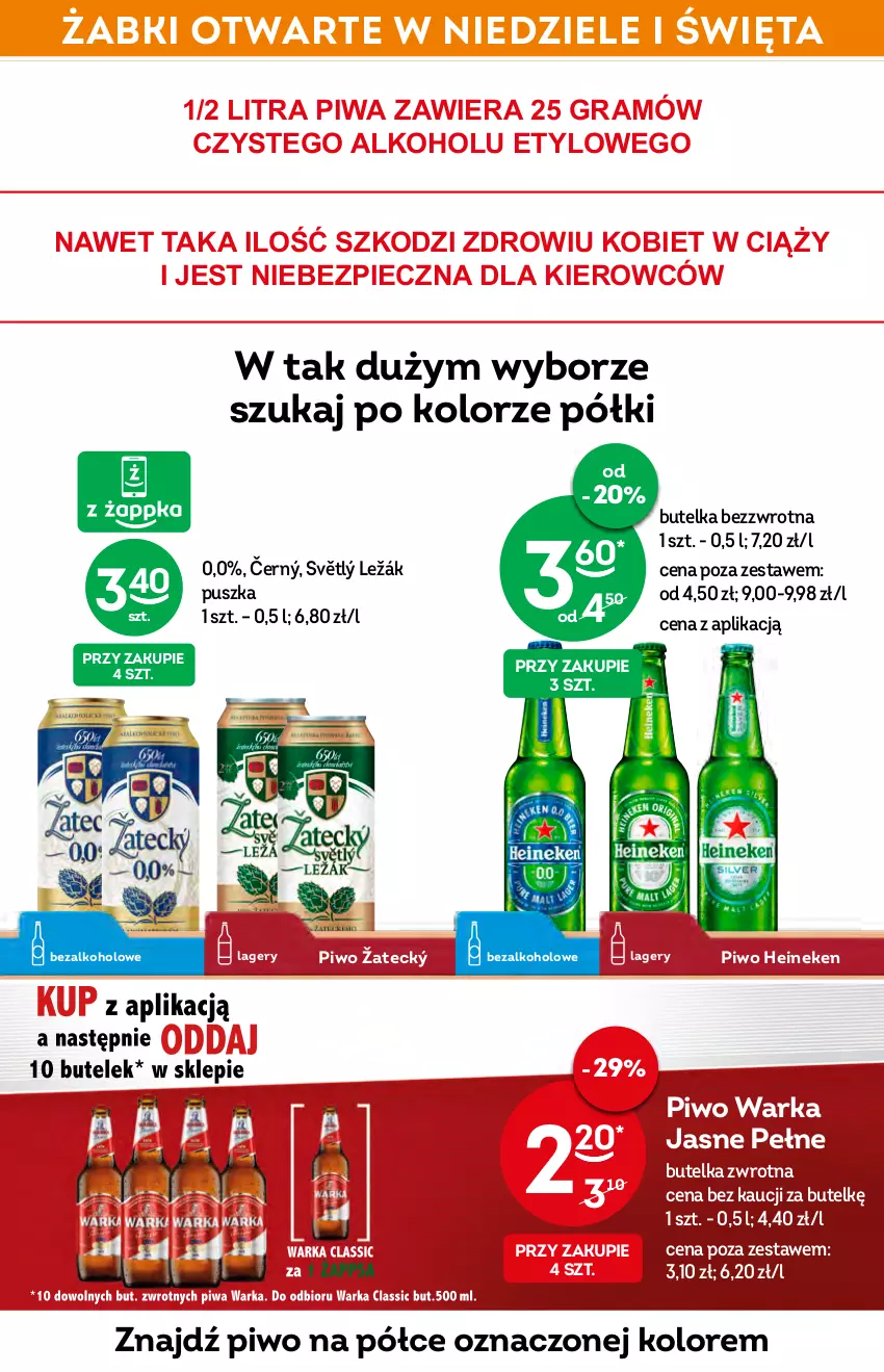 Gazetka promocyjna Żabka - ważna 20.04 do 26.04.2022 - strona 24 - produkty: Gra, Heineken, Piec, Piwa, Piwo, Warka