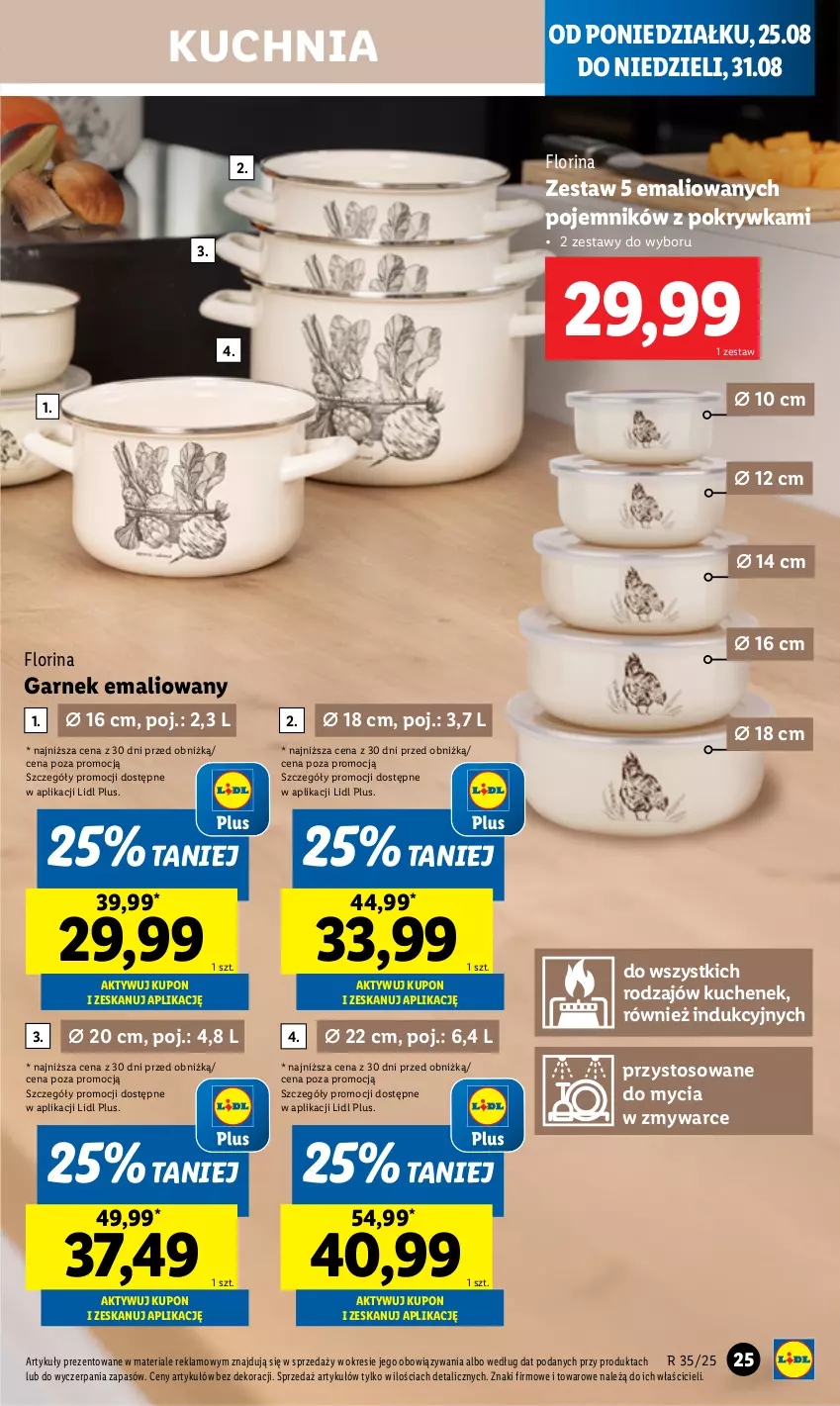 Gazetka promocyjna Lidl - GAZETKA - ważna 25.08 do 30.08.2025 - strona 25 - produkty: Garnek, Kuchnia, Pojemnik