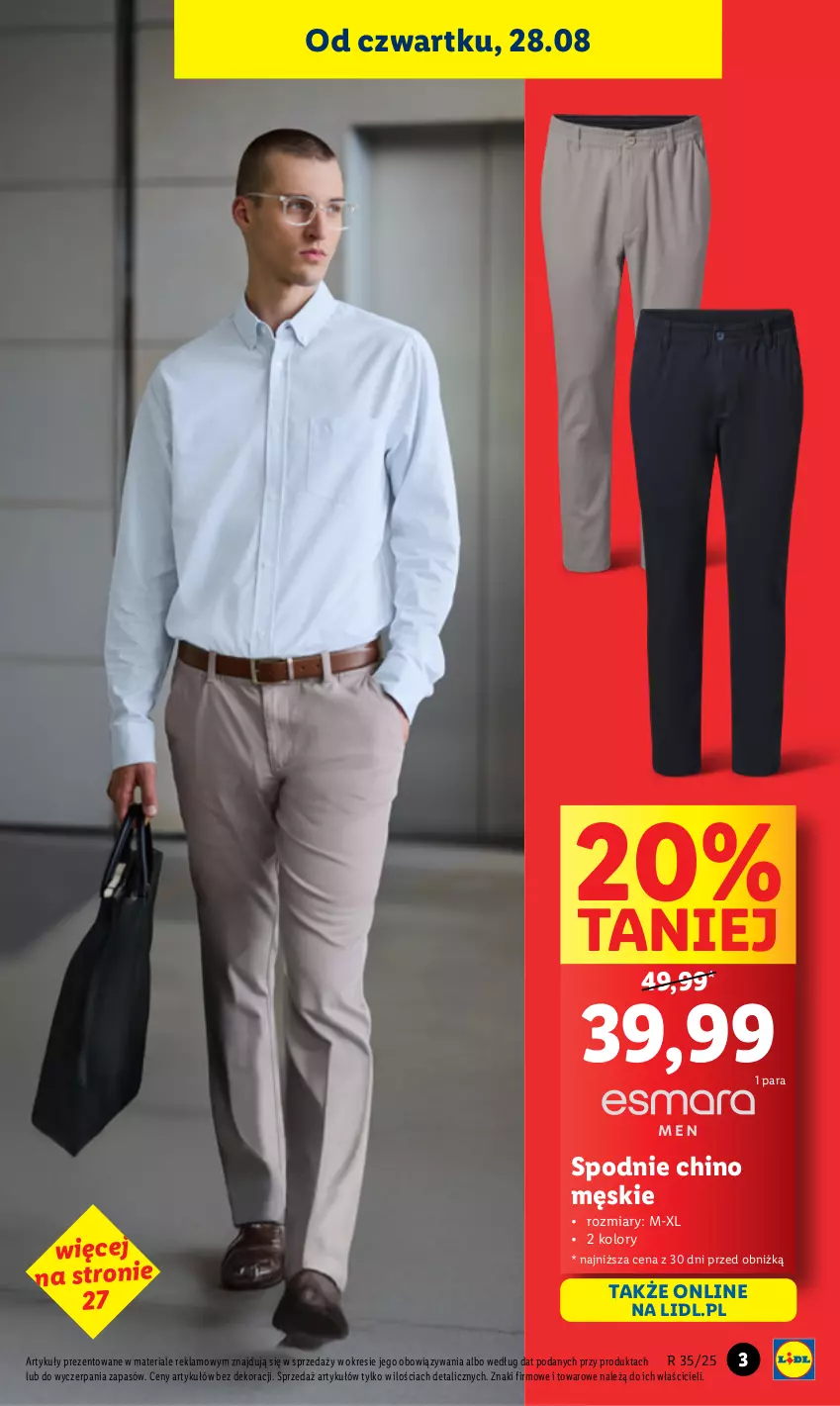 Gazetka promocyjna Lidl - GAZETKA - ważna 25.08 do 30.08.2025 - strona 3 - produkty: Spodnie