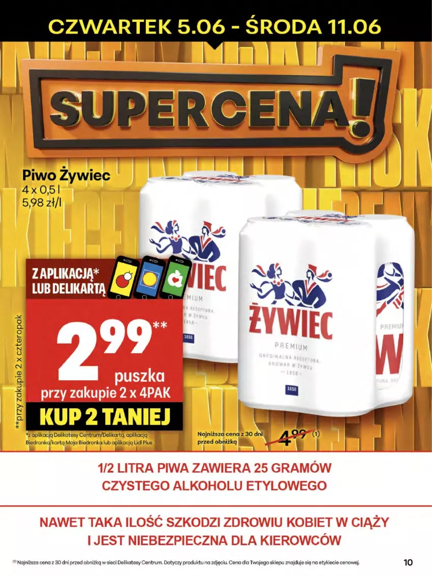 Gazetka promocyjna Delikatesy Centrum - Franczyza DC23 Czwartek - ważna 05.06 do 11.06.2025 - strona 10 - produkty: Dron, Piwo, Rum