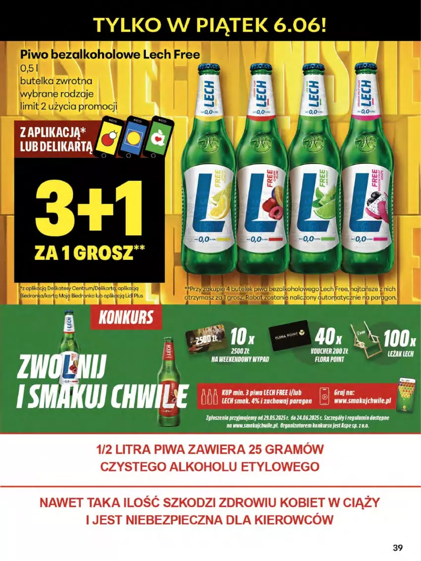 Gazetka promocyjna Delikatesy Centrum - Franczyza DC23 Czwartek - ważna 05.06 do 11.06.2025 - strona 39 - produkty: Gra, Piec, Piwa
