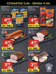Gazetka promocyjna Delikatesy Centrum - Franczyza DC23 Czwartek - Gazetka - ważna od 11.06 do 11.06.2025 - strona 23 - produkty: Krakus, Parówki, Kiełbasa galicyjska, Szynka, Kiełbasa