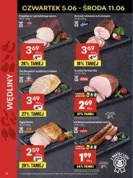 Gazetka promocyjna Delikatesy Centrum - Franczyza DC23 Czwartek - Gazetka - ważna od 11.06 do 11.06.2025 - strona 24 - produkty: Piec, Polędwica, Gra, Szynka farmerska, BIC, Kiełbasa podwawelska, Wawel, LANA, Szynka, Boczek, Kiełbasa, Ogonówka, Fa