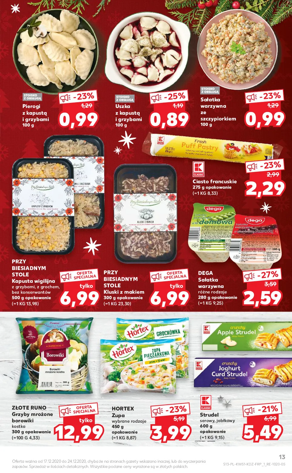 Gazetka promocyjna Kaufland - Wspólne jedzenie - ważna 17.12 do 20.12.2020 - strona 13