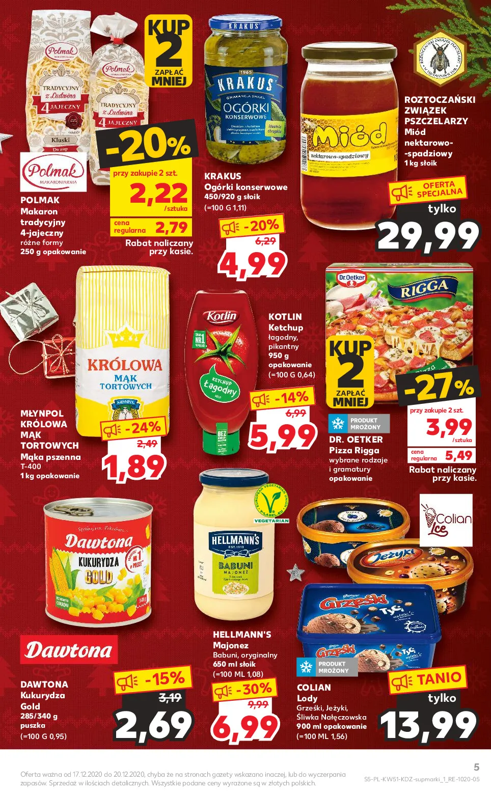 Gazetka promocyjna Kaufland - Wspólne jedzenie - ważna 17.12 do 20.12.2020 - strona 5