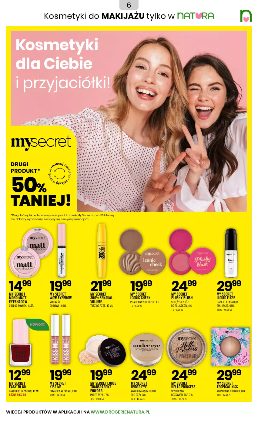 Gazetka promocyjna Drogerie Natura - Gazetka Drogerie Natura - ważna 23.10 do 09.11.2025 - strona 6 - produkty: Bronzer, Cień, Lakier, Lakier do paznokci, Makijaż, Puder, Róż do policzków, Rozświetlacz, Sensual, Tran, Tropical, Tusz