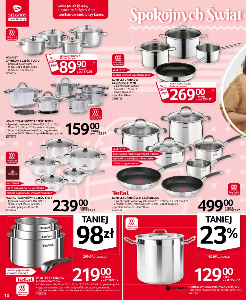 Gazetka promocyjna Selgros - Oferta przemysłowa - ważna 25.03 do 05.04.2021 - strona 10 - produkty: Garnek, LG, Miarka, Patelnia, Piec, Piekarnik, Podkład, Podkładka, Pokrywa, Rondel, Ser, Sok, Stół