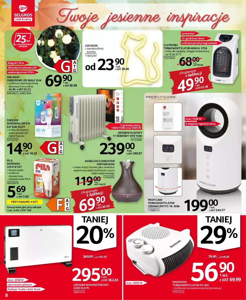 Gazetka promocyjna Selgros - Oferta przemysłowa - ważna 22.09 do 05.10.2022 - strona 8 - produkty: Grzejnik, Grzejnik konwektorowy, Olej, Por, Termos, Termowentylator, Top